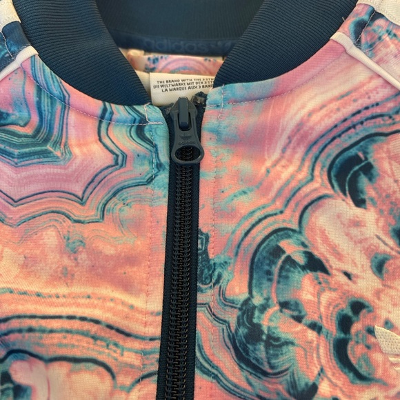 ADIDAS Rare like new GEODE Agate Marble Print Jacket - Picture 8 of 10